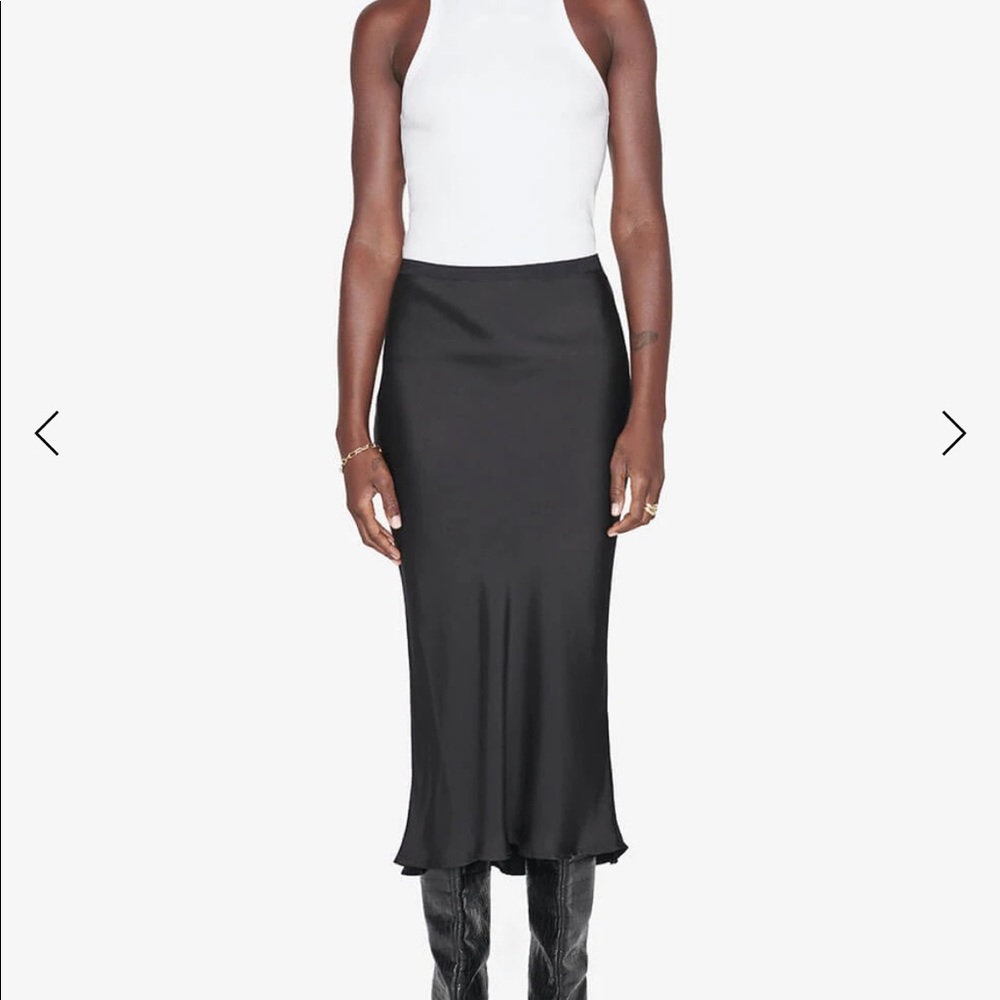 Annie Bing brand new with tags black silk skirt.